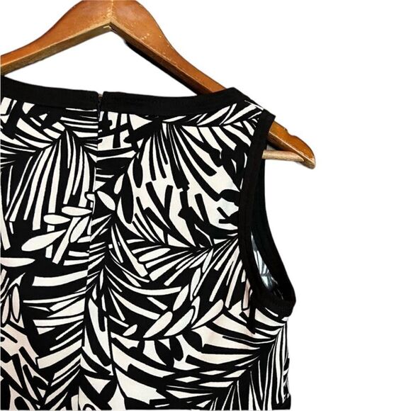 NWT! Chap black and white patterned sleeveless dress - Picture 9 of 10